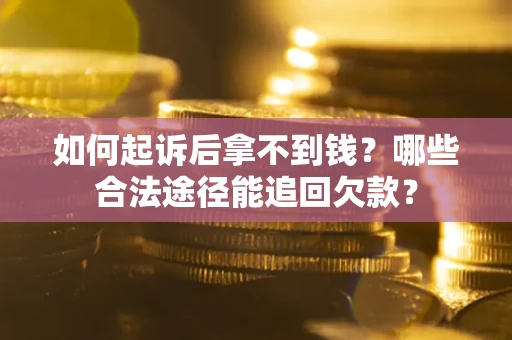 济南如何起诉后拿不到钱？哪些合法途径能追回欠款？