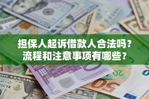 济南担保人起诉借款人合法吗？流程和注意事项有哪些？