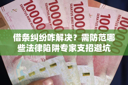 济南借条纠纷咋解决？需防范哪些法律陷阱专家支招避坑
