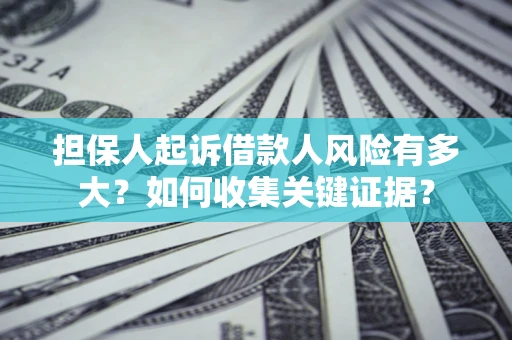 济南担保人起诉借款人风险有多大？如何收集关键证据？