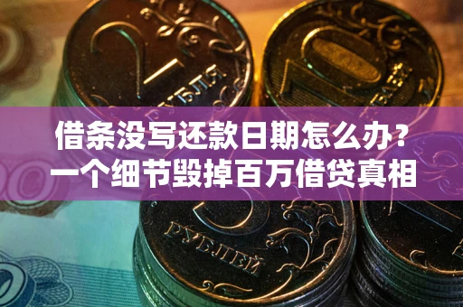 济南借条没写还款日期怎么办？一个细节毁掉百万借贷真相