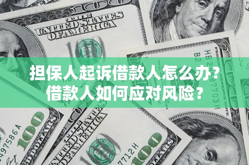 济南担保人起诉借款人怎么办？借款人如何应对风险？