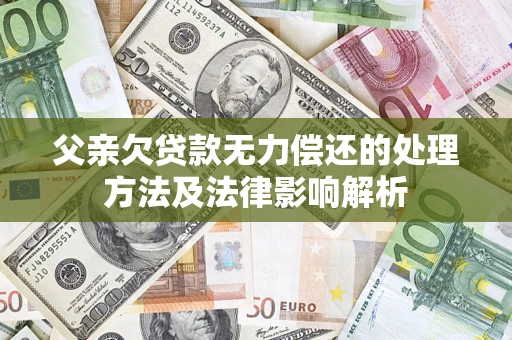 济南父亲欠贷款无力偿还的处理方法及法律影响解析