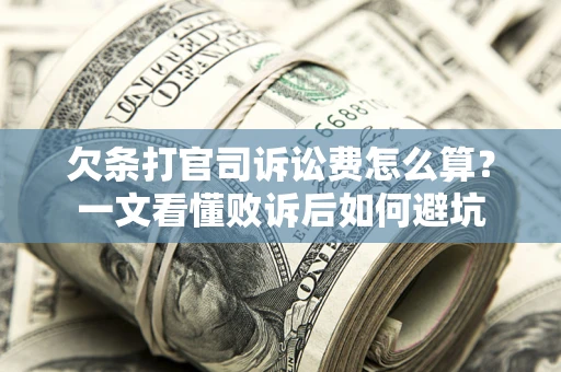 济南欠条打官司诉讼费怎么算？一文看懂败诉后如何避坑