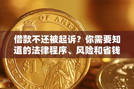 济南借款不还被起诉？你需要知道的法律程序、风险和省钱技巧