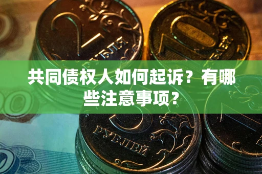 济南共同债权人如何起诉？有哪些注意事项？