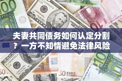 济南夫妻共同债务如何认定分割？一方不知情避免法律风险必看！